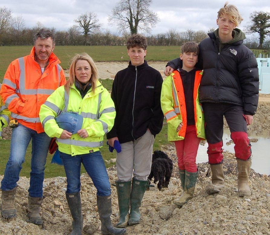 The family all appear in Channel 4's Sarah Beeny's New Life In The Country