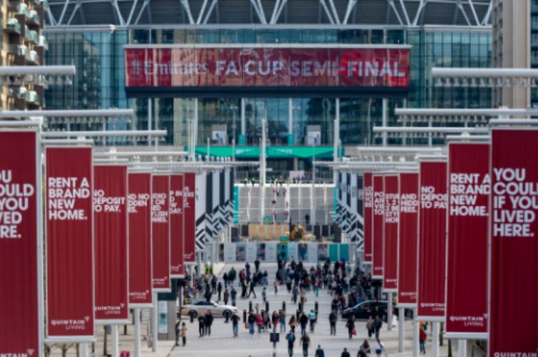 Football takes a small step nearer normality as fans returned to Wembley