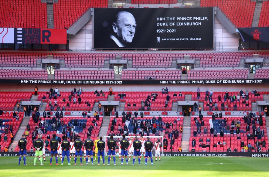 Fans and players paid their respects to the late HRH Prince Philip