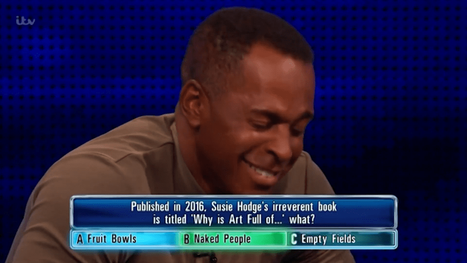 The host held back the tears after answering the question incorrectly that saw him lose the money