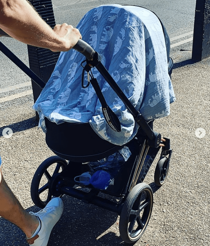 This snap of baby Noa's pram sparked backlash