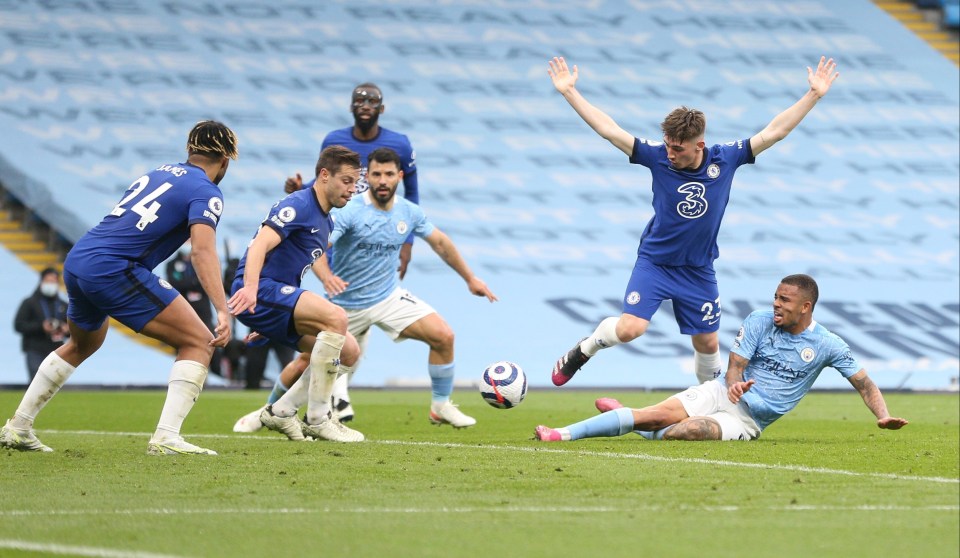 There was chaos moments later as Chelsea, waiting to bring on a sub for Christensen, gave away a penalty