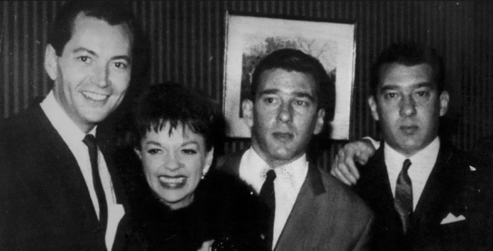 Hollywood icon Judy Garland with the Kray twins