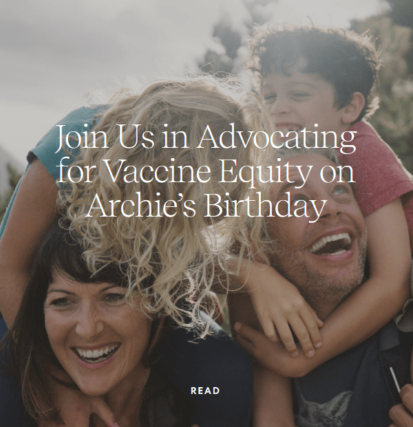 Meghan and Harry are supporting vaccine equity for Archie's birthday