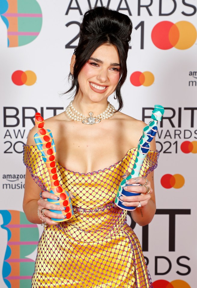 Dua won two more Brit awards last night