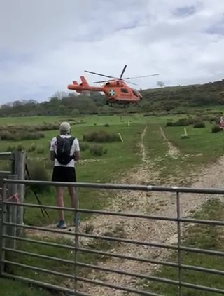 The horror attack happened just off a public footpath in the tourist village of Tyneham in Dorset