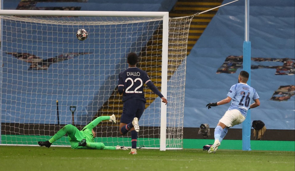 Mahrez found the back of the net in the 63rd minute after being picked out by Phil Foden