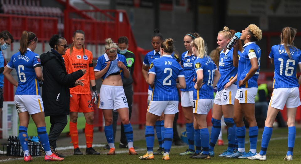 Brighton are among the WSL teams taking part in a boycott of social media until midday on May 3