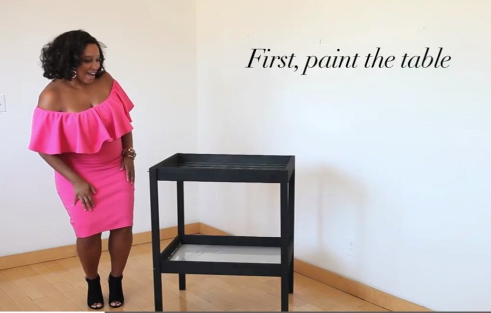 YouTuber Miss Kris started by painting that table black