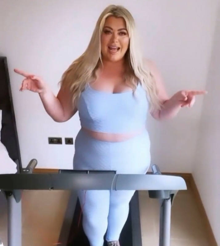 Gemma Collins showed off her slim figure in new gym gear