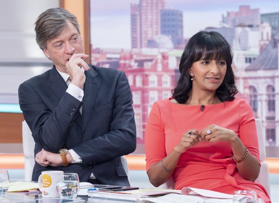 Richard presents Good Morning Britain with Ranvir Singh