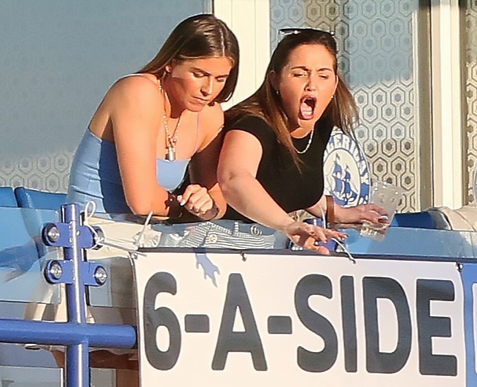 Jacqueline Jossa went wild in the stands as she cheered hubby Dan Osborne in celeb footie match