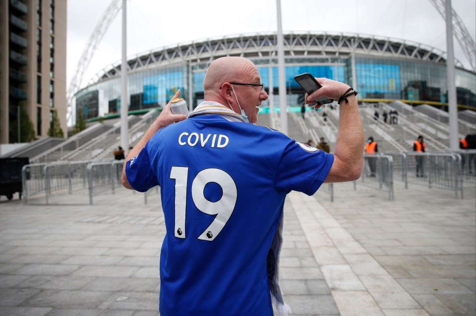 One fan donned a very topical shirt name and number