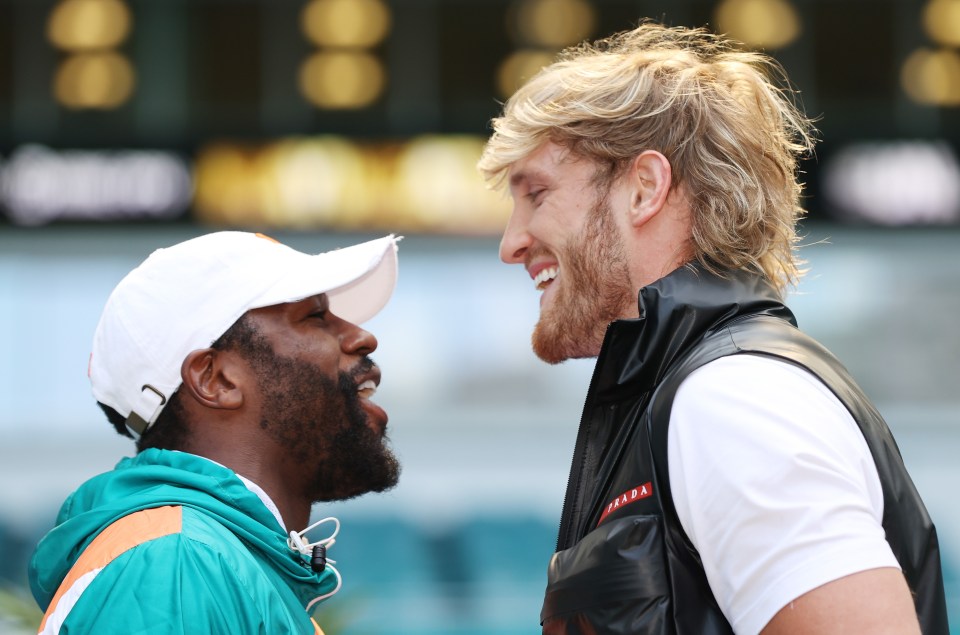 Mayweather had just faced off with Logan Paul