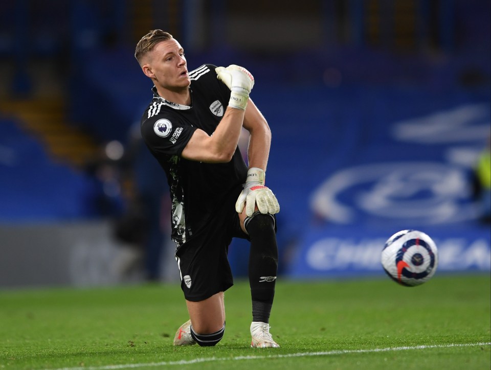 Bernd Leno has played 33 games in the Premier League this season