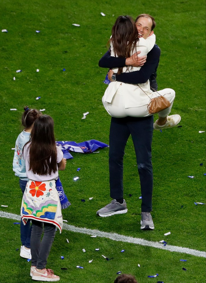 Tuchel celebrates with family