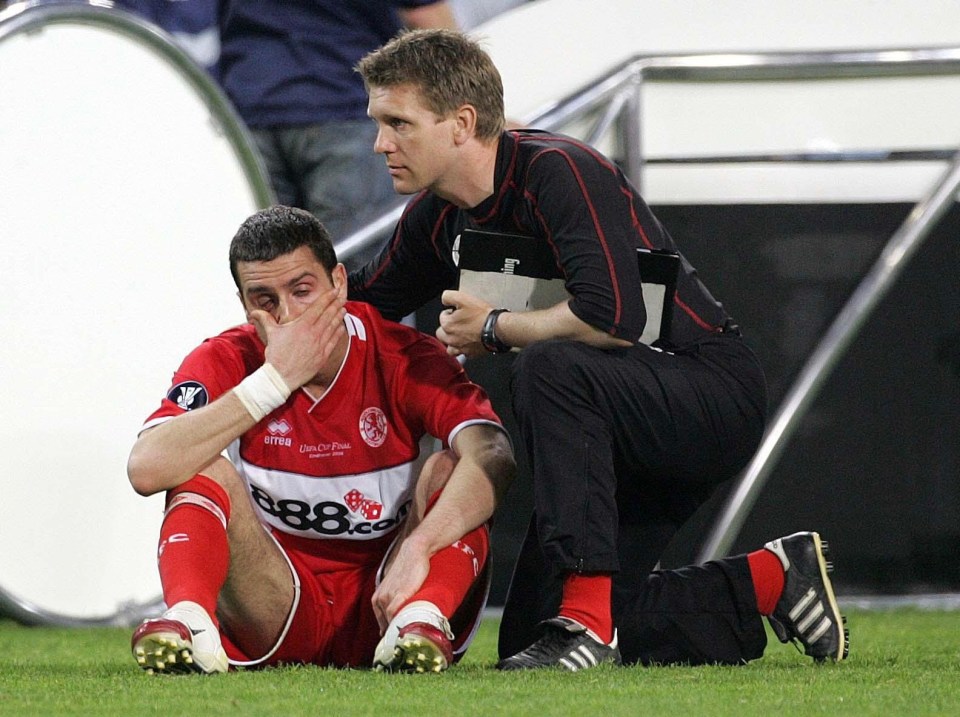 Middlesbrough’s Stewart Downing is devastated their Uefa Cup run didn’t end in glory