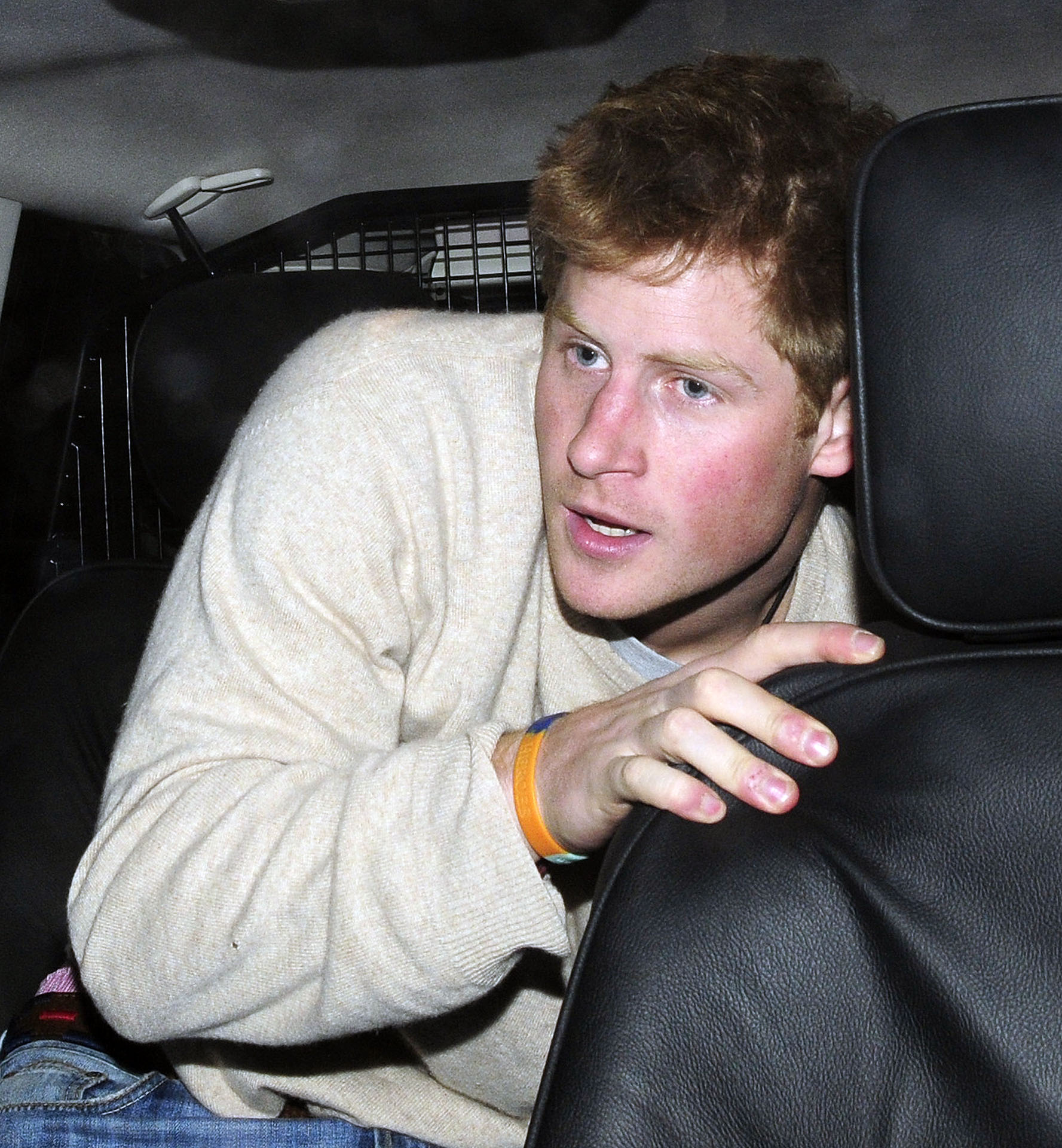 Harry was a 'party boy' in his youth. Pictured outside a nightclub in London in 2009