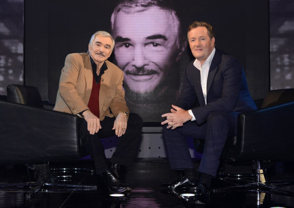 Actor Burt, another of Piers’s favourite guests, chatted in 2012