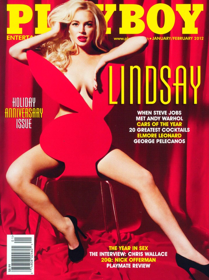 Lindsay Lohan is a big fan of Marilyn Monroe and has posed naked like her for Playboy