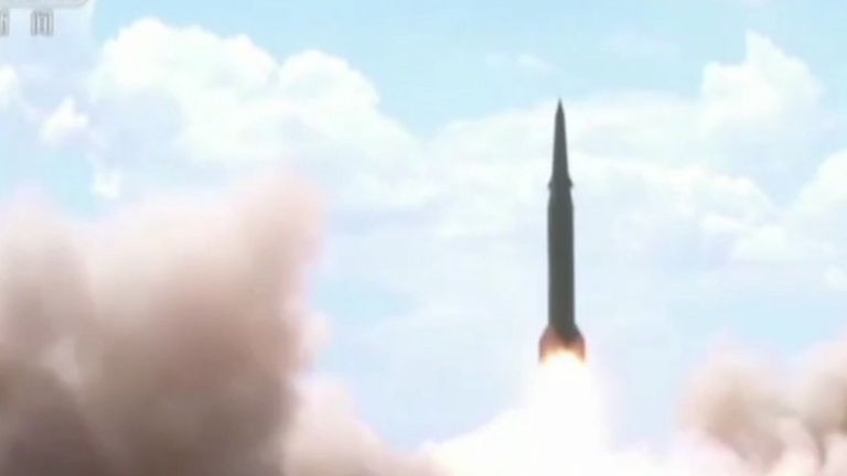 China test firing one of its missiles