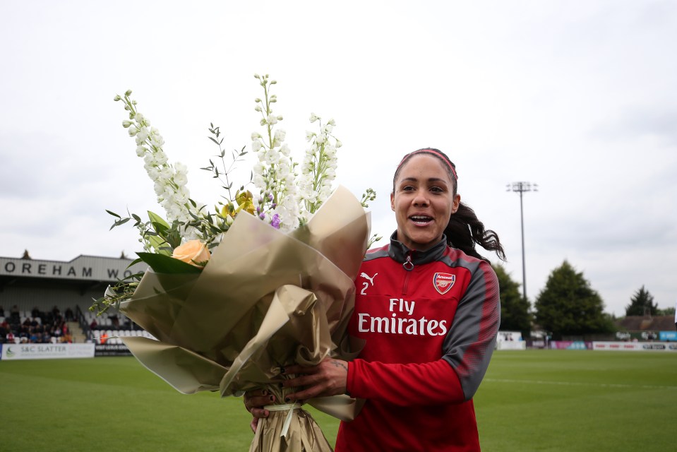 Scott made 148 appearances for the Gunners during her career