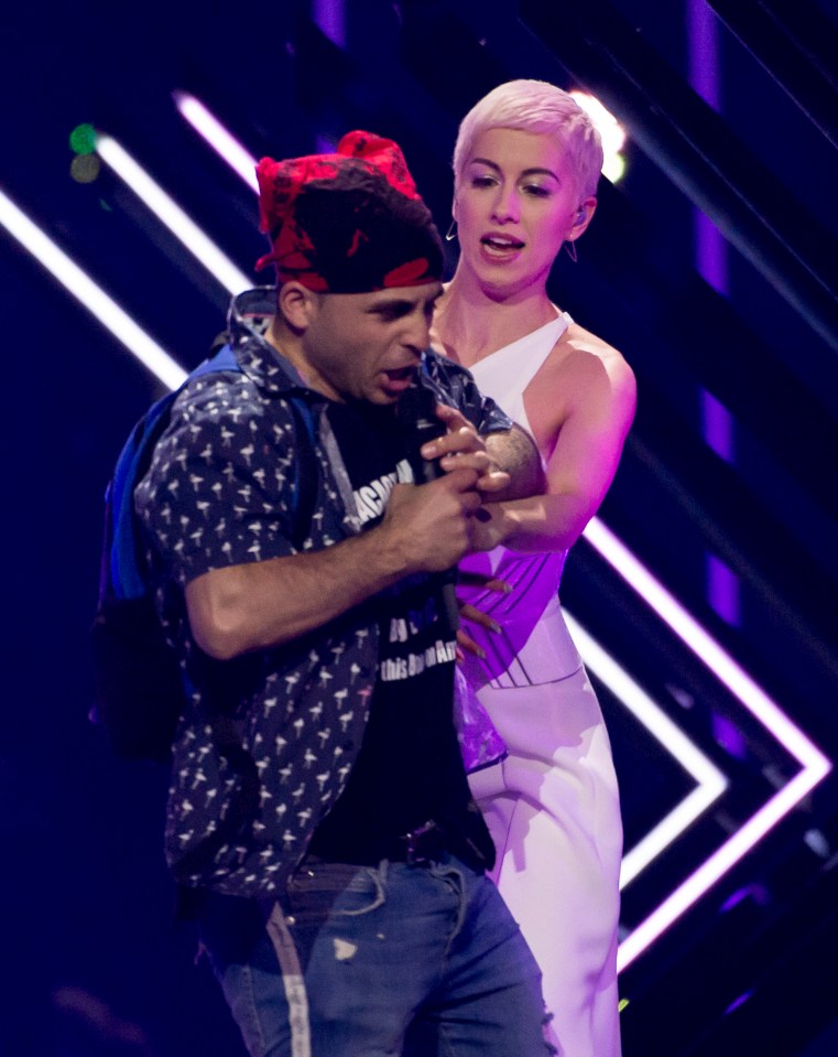 SuRie's moment was stolen by a stage invader