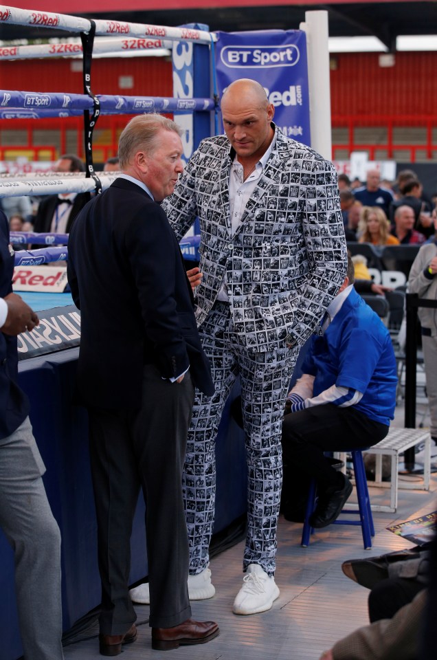 British promoter Frank Warren and Tyson Fury