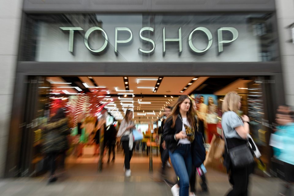 The former Topshop store along Oxford Street has been left vacant for months