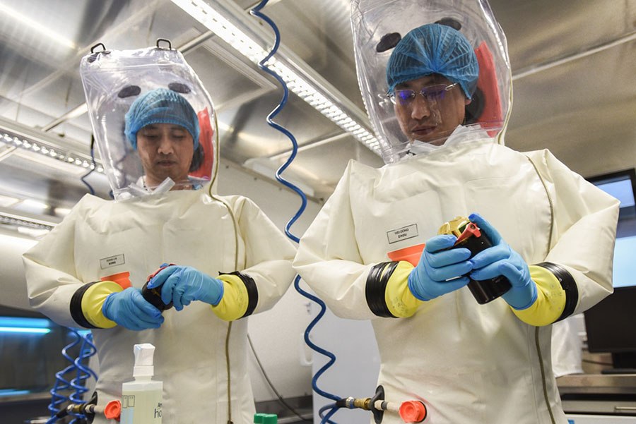 A scientist at the the Wuhan Institute of Virology - the lab at the centre of the bombshell theory