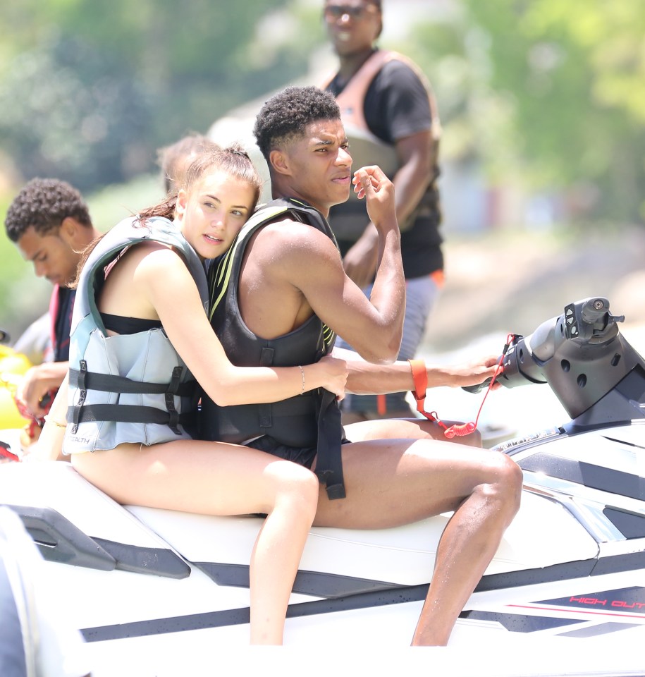 The couple jetted to Barbados and were pictured on a jet-ski together after the 2018 World Cup in Russia