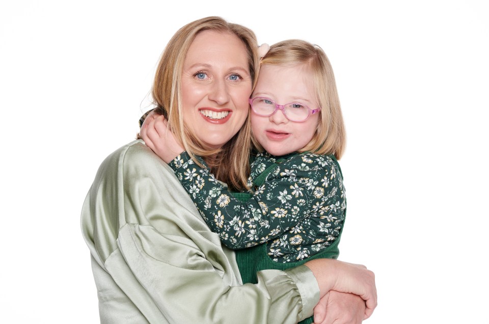 Mum Sarah Costerton with seven-year-old Beth