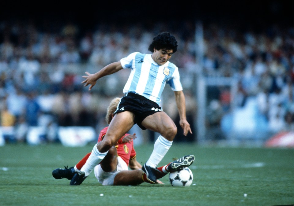 The footballer, who won the World Cup with Argentina in 1986, died of heart failure