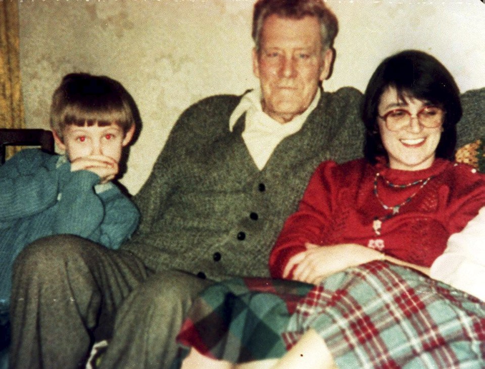 Rose West pictured with family and a young nephew