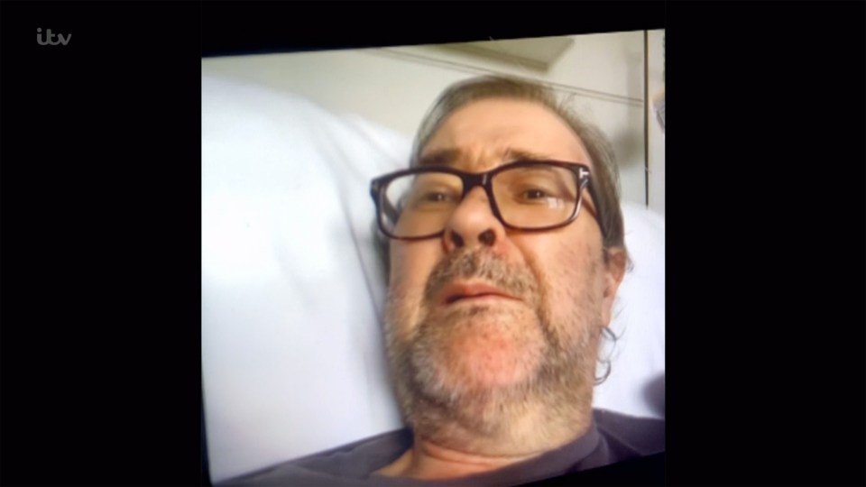 Kate Facetiming her husband in hospital in her documentary Finding Derek