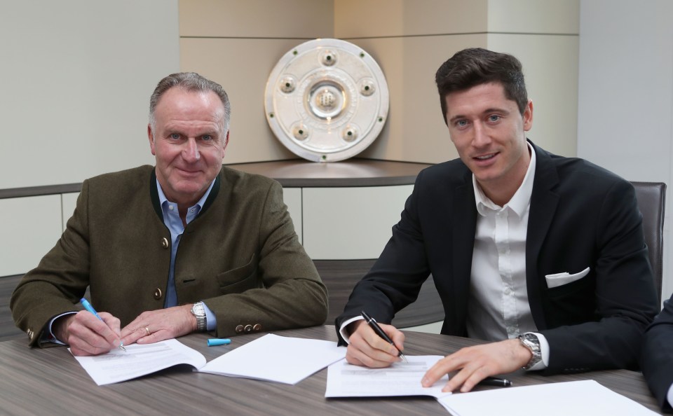 Lewandowski, 32, last put pen to paper in 2019