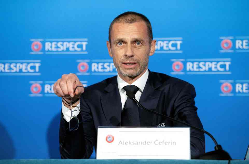 Uefa boss Alexander Ceferin is determined to throw the book at the wantaway rebels