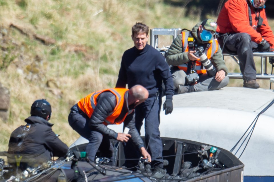 Cruise had to call security when two intruders were spotted clambering up the set of Mission: Impossible 7, in Yorkshire