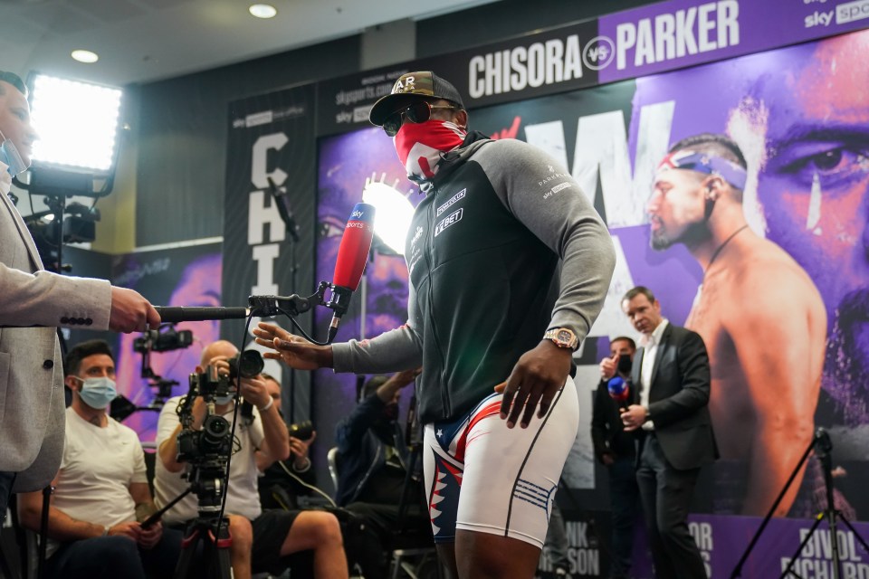 Derek Chisora stormed out of Friday's weigh-in at the prospect of walking to the ring second