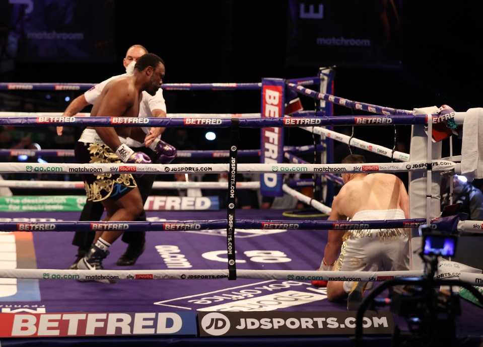 Parker was sensationally floored in the opening seconds of the fight