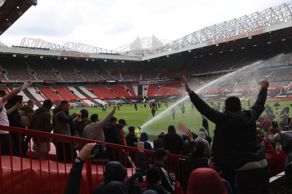 Manchester United fans stormed Old Trafford to vent their fury at the Glazers