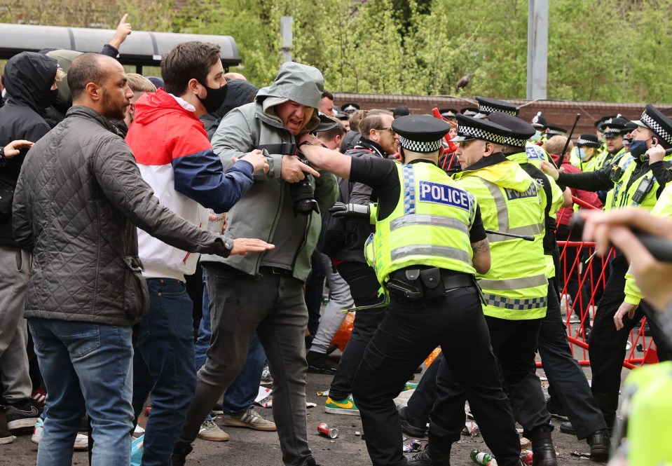 Things started to get ugly at Old Trafford