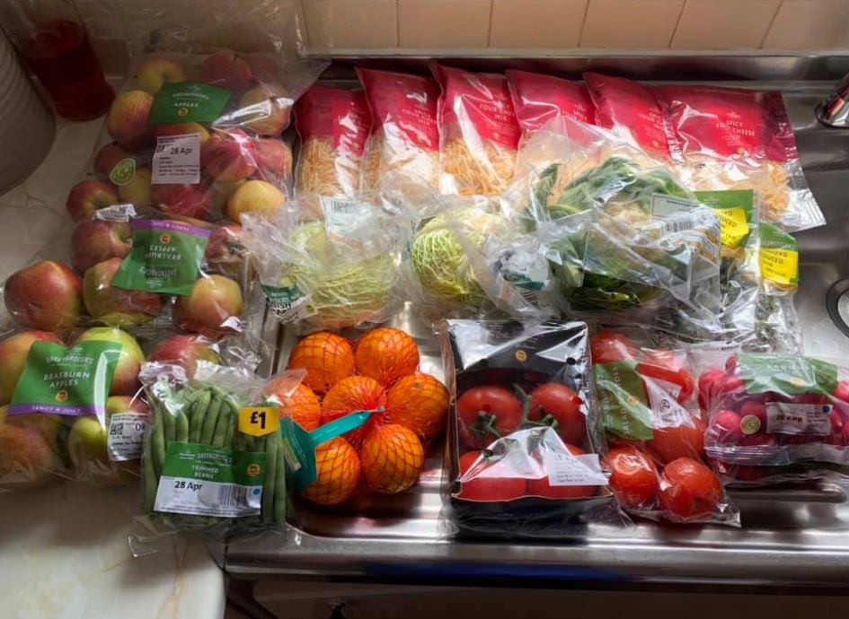 A happy shopper got a huge food haul from Morrisons using the Too Good To Go app