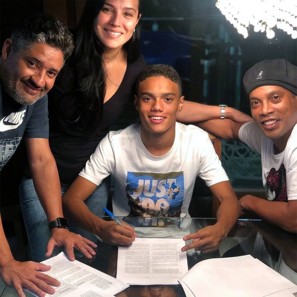 The youngster put pen to paper on a deal with the sportswear giants in 2019