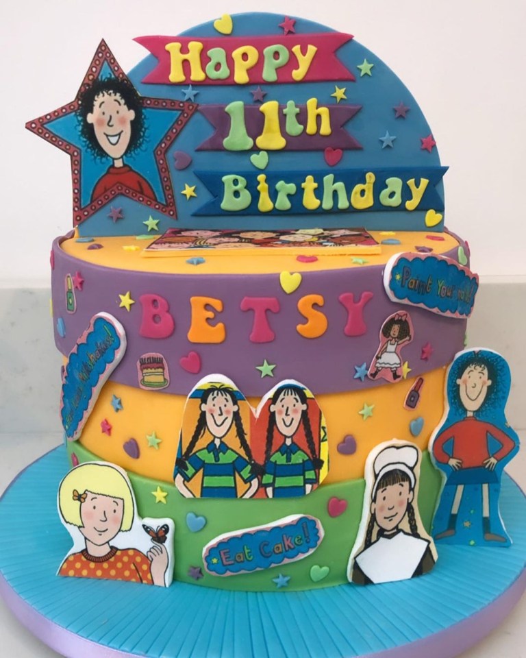 The lucky girl even had her own Tracy Beaker birthday cake