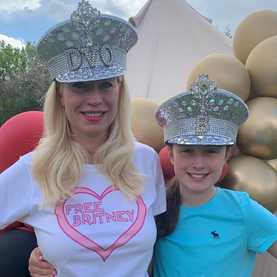 Denise van Outen pulled out all the stops for daughter Betsy's 11th birthday