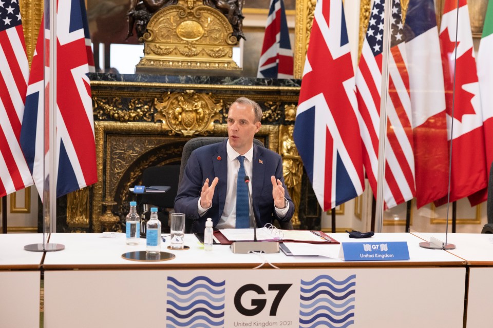 The G7 is being held in London