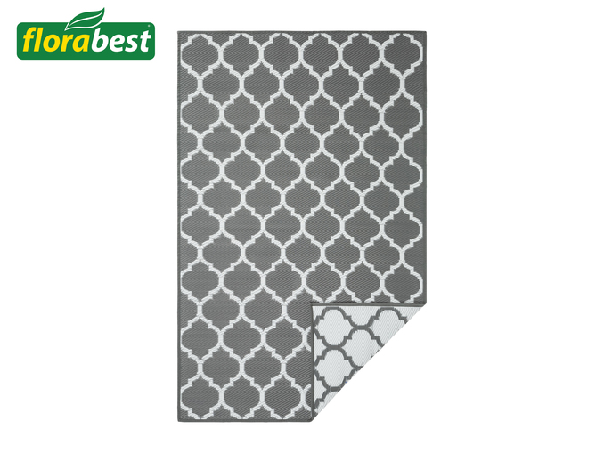 Give your patio some flare with an outdoor rug - this one from Lidl is a bargain