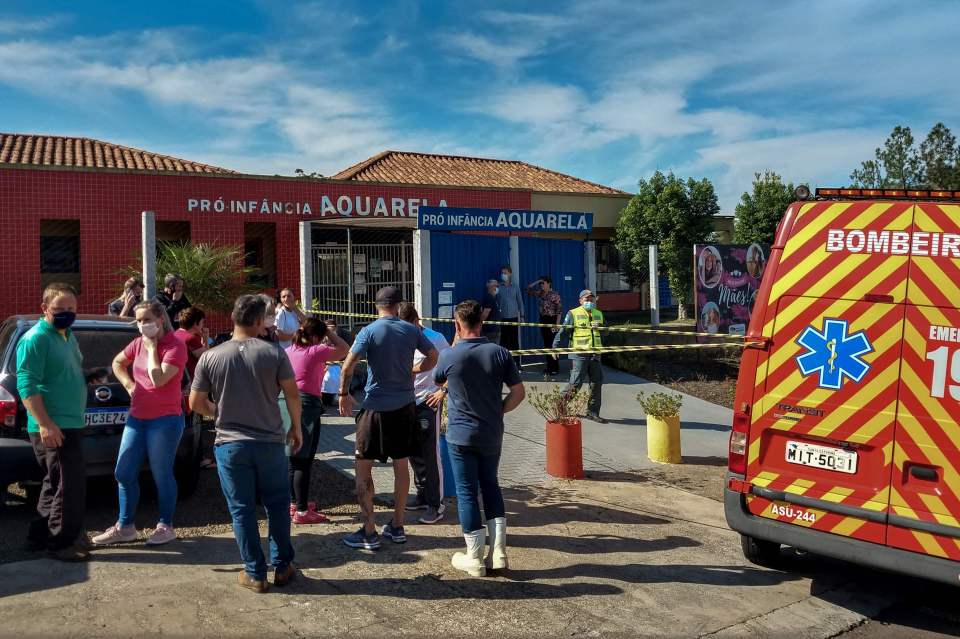 Shockwaves have spread through the Brazilian community after the horrific tragedy at a daycare centre in Saudades