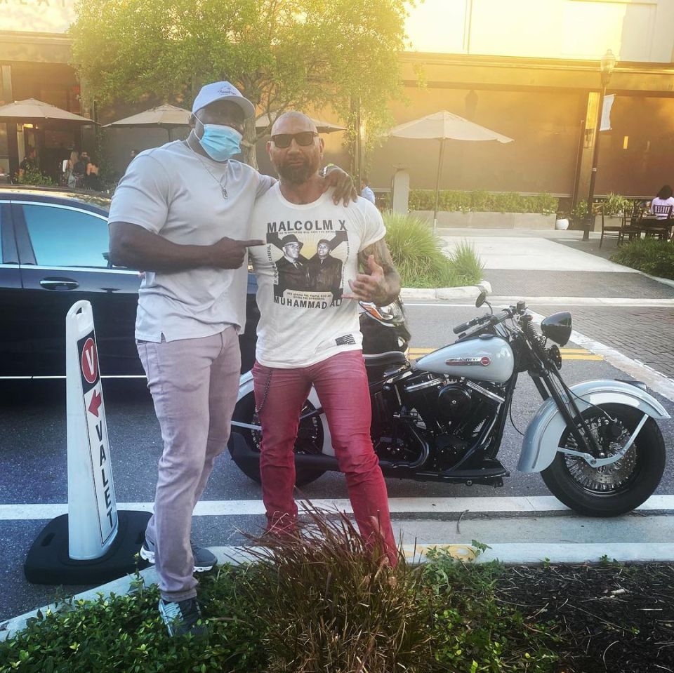 World champion Bobby Lashley recently met-up with former star Dave Bautista